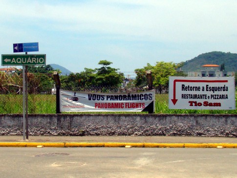 Cerca do aeroporto estadual Gasto Madeira, Centro, Ubatuba, SP. - Imagem:  RF UbaWeb