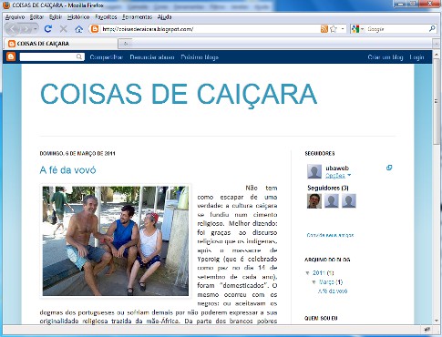 Blog Coisas de caiara. - Imagem:  Reproduo