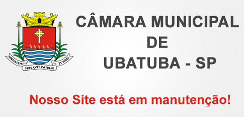 Mensagem no site da Cmara Municipal de Ubatuba, SP. - Imagem:  Reproduo